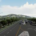 Rendering westbound on at new intersection coming at Temple Ave.